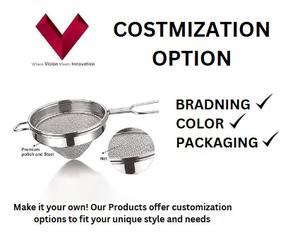 Passoire à cocktail en acier inoxydable de qualité supérieure, maille fine, passoire à nourriture et à thé, réutilisable et portable, petite passoire - Product Image 3