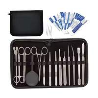 Kit de disección veterinaria para estudiantes quirúrgicos MEDZORA, juego de instrumentos quirúrgicos de acero inoxidable, herramientas de cirugía médica, 1 año