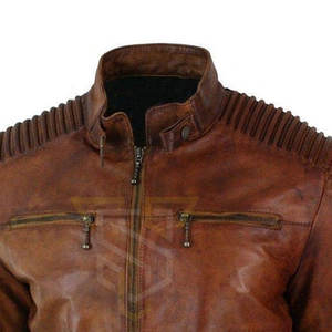 Meilleures ventes Veste de motard en cuir de qualité supérieure pour hommes High Street Winter Fabric Stand Plus Size Light Caractéristiques-Direct Factory - Product Image 5