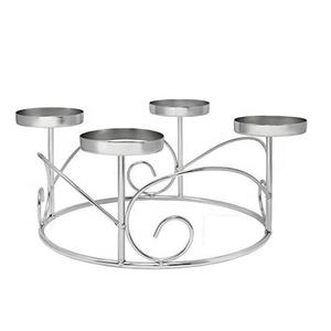 <b>Pillar</b> <b>Candle</b> Holder Golden Colored Round 4 Head Premium <b>Candle</b> Stand Shiny <b>Candle</b> Stand for Royal & Luxuries Decoration - Product Image 6