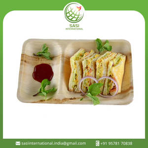 Ensemble de vaisselle jetable en feuille de palmier biodégradable et écologique du fabricant indien, assiette à dîner pour mariages, autres portions d'aliments - Product Image 2