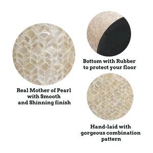 โต๊ะฝังเปลือกหอยมุกหรูหรา,โต๊ะพับเก็บได้โต๊ะไม้ม็อบแบบโมเดิร์นโต๊ะพับเก็บได้ - Product Image 3