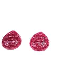 Péresseaux sculptés en forme de fleur en rubis naturel de Bangkok, 26,58 carats, cristal naturel en vrac - Product Image 5
