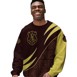 Iota Phi Theta grec vie vêtements 1963 chenille pull en tricot acrylique pull fraternité hiver grec vêtements - Product Image 4