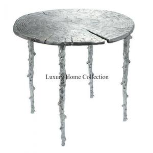 โต๊ะกาแฟทำมือเฟอร์นิเจอร์สำหรับบ้านโรงแรมและร้านอาหารทองเหลืองโบราณตกแต่งโต๊ะในห้องนั่งเล่นออกแบบเป็นเอกลักษณ์ - Product Image 5