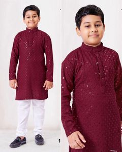 Heavy Rayon Chikankari work Kids wear para venta en línea - Product Image 2