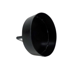 Ensemble décoratif de Noël de 3 lumières en fer avec porte-bâton bougeoir de couleur noir mat pour décor de table fait à la main en vrac - Product Image 1