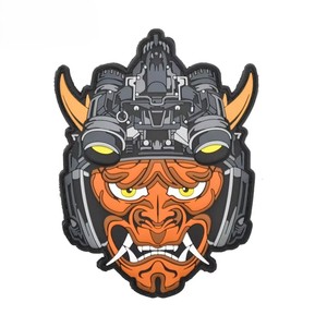 Écussons PVC pressés à chaud personnalisés étiquettes en caoutchouc pour vêtements insigne de logo de marque en relief 2D 3D écusson en caoutchouc PVC avec crochet - Product Image 3