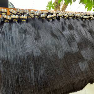 Ruban slave à donneur unique ins naturel droit/ondulé/bouclé noir et couleurs prix usine extensions de cheveux humains russes - Product Image 5