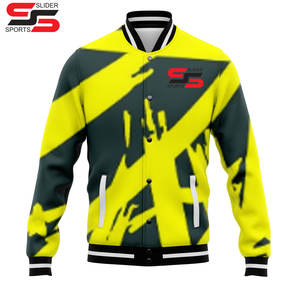 Mode Vestes Doublure Matelassée Personnalisé Chenille Patchs Letterman College Hommes Bomber Baseball Coupe-Vent Laine Varsity Veste - Product Image 6