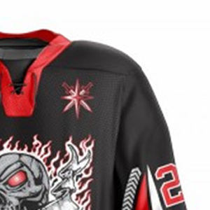 Uniforme de hockey sobre hielo para hombre hecho a medida de excelente calidad, conjunto de Jersey de práctica de equipo deportivo de poliéster 100%, ropa de hockey sobre hielo alto - Product Image 6