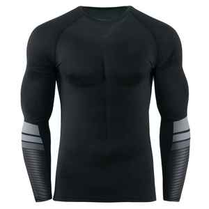 Meilleures ventes en gros de rashguards MMA, vêtements de compression pour hommes, sublimation personnalisée, séchage rapide, manches longues, rashguard BJJ - Product Image 4