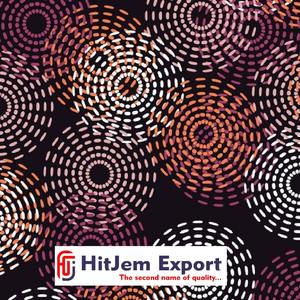 Tissu en coton africain imprimé à la cire et Ankara Style zambien Motifs bicolores classiques Idéal pour la couture, le matelassage et la tapisserie d'ameublement - Product Image 2