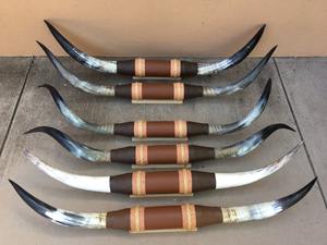 Corne à boire religieuse murale polie, corne d'animal, décoration occidentale européenne, artisanat authentique, cornes de bétail, cadeau de mariage - Product Image 6