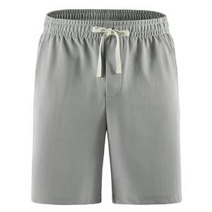 กางเกงขาสั้นเอวยางยืดสำหรับผู้ชายกางเกงขาสั้นทรงหลวมแบบเรียบง่ายมีกระเป๋า - Product Image 3