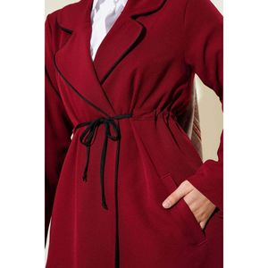 Cintura Túnel Tubería Detallada 2 Piezas Set Rojo Claret - Product Image 3