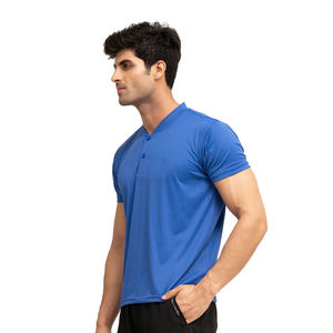 Vente en gros 100% coton T-shirts à boutons pour hommes haute qualité impression Logo graphique manches courtes votre propre marque pour l'été - Product Image 3