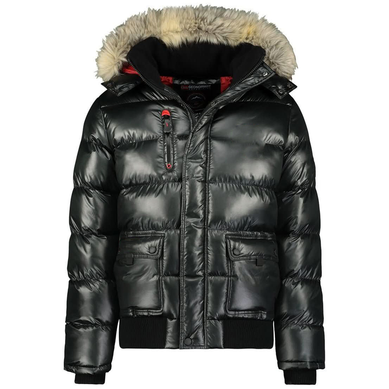 Men Long Plus Size Hooded Parka