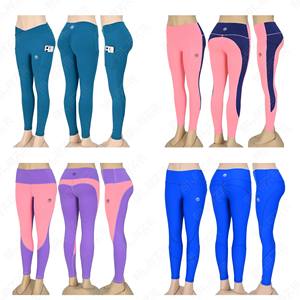 Blaze Fight Wear Leggings de Yoga de cintura alta de secado rápido antiestático personalizado sólido transpirable cintura elástica mallas cruzadas - Product Image 1