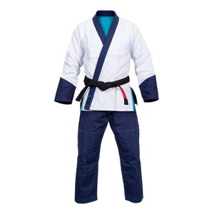 Vente en gros d'uniforme de judo respirant sur mesure tissu léger coton polyester séchage rapide uniforme de karaté approuvé par la WKF - Product Image 1