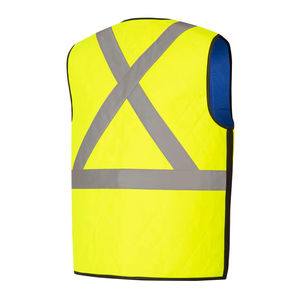 Best Manufacuters Safety Vests Unisex Comfortable Polyester Fabric Workers Protection Reflective Safety Tank Top Vest - Product Image 4