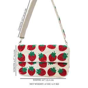 Sac à main en perles de verre multicolores MS Handicraft Sac à main décontracté indien fait à la main en forme de perles personnalisables Style baguette - Product Image 3