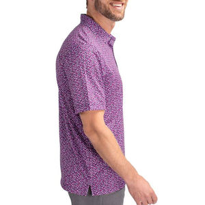 Polo de Manga Corta para Hombre, Tejido de Punto, al por Mayor, OEM, con Spandex, Poliéster Elástico, Transpirable, Informal, Deportivo, para Golf, Estampado - Product Image 4