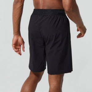 Pantalons de sport personnalisés avec logo, poche zippée, homme grand, extensible, coupe régulière, 7 pouces, 9 pouces, couleur unie, shorts de fitness décontractés - Product Image 4