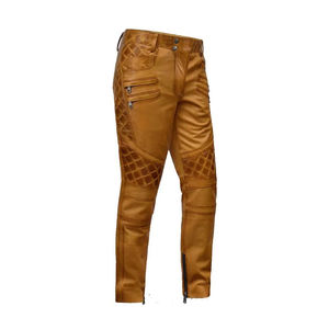 กางเกงหนังวัวสำหรับผู้ชายกางเกงหนังวัวออกแบบเอง - Product Image 3