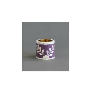 Portavelas con incrustaciones de hueso con latón y productos más vendidos Portavelas con incrustaciones de hueso Tamaño mini Diseño superior artesanal - Product Image 4