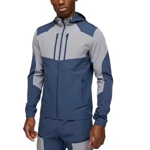 Sudadera Ligera Personalizada de Talla Grande para Hombre, Estilo Vintage Otoñal, 100% Poliéster, Impermeable, con Estampado Lavado al Ácido y Cierre de Cremallera - Product Image 3