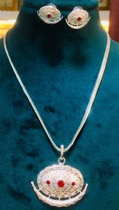 Classique Diamant Style Vintage Mode 18K Or Argent Cuivre Ensemble de Bijoux Comprend Collier Boucles D'oreilles Peignes-Cadeau De Style Classique - Product Image 5