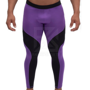 Leggings pour hommes Running Gym Yoga Pants Respirant Polyester Tissu extensible Leggings pour hommes Service OEM - Product Image 1