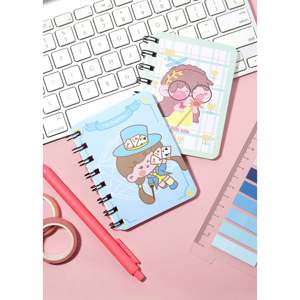 สมุดบันทึกแบบสันห่วงขนาด A5 ของ A3shop ปกหนังสำหรับเด็กผู้หญิง พร้อมการเข้าเล่มแบบเย็บร้อน สำหรับการเขียน - Product Image 2