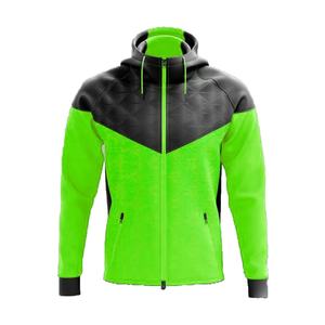 Pull-over pour hommes personnalisé grande taille avec poche logo brodé sweat-shirt élégant zippé confortable anti-rétrécissement sweats à capuche tricotés - Product Image 2