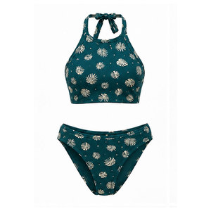 Ensemble de bikini pour femmes, nouvelle mode, maillot de bain deux pièces, bas en tissu extensible, confortable, pour la plage, les vacances, les stations balnéaires d'été - Product Image 1