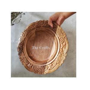 Assiette de présentation au design fantastique, en bois fait main, pour la maison, les restaurants et les mariages - Product Image 1