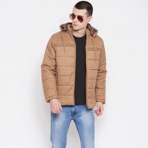 แจ็กเก็ตอุ่นสำหรับผู้ชายเสื้อแจ็กเก็ตแบบมีซิปรูดซิปมีฟองใส่โลโก้ได้ตามต้องการสำหรับฤดูหนาว - Product Image 3