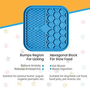 HILIM Wholesale Silicone Cat and <b>Dog</b> Licking <b>Mat</b> BPA Free Non Slip <b>Feeding</b> Pad Dishwasher Safe Slow Feeder Calming Solution - Product Image 3