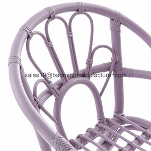 Élégant fauteuil en rotin violet pour enfant en couleur pour la fête d'anniversaire des enfants adapté à la décoration de la maison meubles pour enfants - Product Image 3