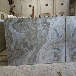 Dalle de pierre bleue indienne de qualité supérieure, marbre naturel à veinage brillant, imperméable, pour revêtement mural intérieur, hall d'hôtel de luxe, salle à manger - Product Image 6