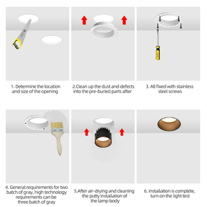 Hot Bán <span class=keywords><strong>Led</strong></span> <span class=keywords><strong>Downlight</strong></span> cutout 75-95 Mét sâu lõm chống chói edgeless 7W 10W 12W 15W <span class=keywords><strong>LED</strong></span> <span class=keywords><strong>COB</strong></span> nhúng trimless <span class=keywords><strong>Downlight</strong></span> - Product Image 6