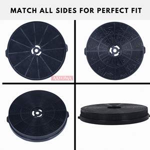 Filtre à air universel rond noir pour hotte aspirante, filtre à charbon actif, pièces de rechange pour hotte de cuisine - Product Image 4