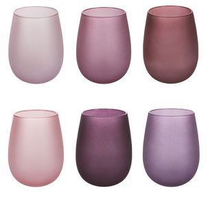 Ensemble de 6 verres à eau givrés 600 ml Happy Hour Provence Glass Drinkware - Product Image 1