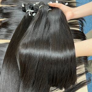 Extensiones de trama de piel sin procesar ondulada Natural de cabello Remy alineado con cutícula virgen cruda vietnamita en paquetes Los mejores vendedores de cabello humano - Product Image 3