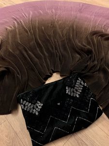 Bollwood Design-Saree de tela con pliegues para mujer, tejido con pliegues, lo último a la moda, para mujeres de todo el mundo, Exportación de la India - Product Image 4