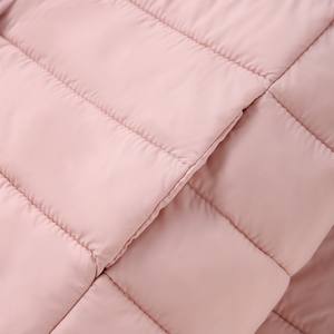 Minimalistische gewatteerde damesjas met ronde hals, kort model - Product Image 6