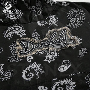 Ropa de calle de nueva moda pesada personalizada Impresión digital Vintage Acid Wash Sweat estilo desgastado Sun Faded Hoodie para hombres - Product Image 3