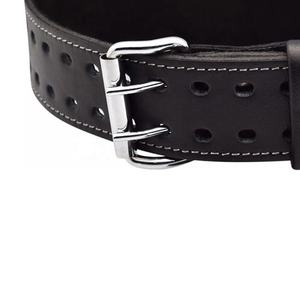 Cinturón de cuero negro y marrón para hombre, ropa de gimnasio para Fitness, novedad, elegante, personalizado, nuevo diseño - Product Image 4