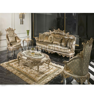 Ensemble de canapés en teck durable sculpté à la main de luxe italien par DST Exports Design moderne Taille et couleur personnalisables - Product Image 1